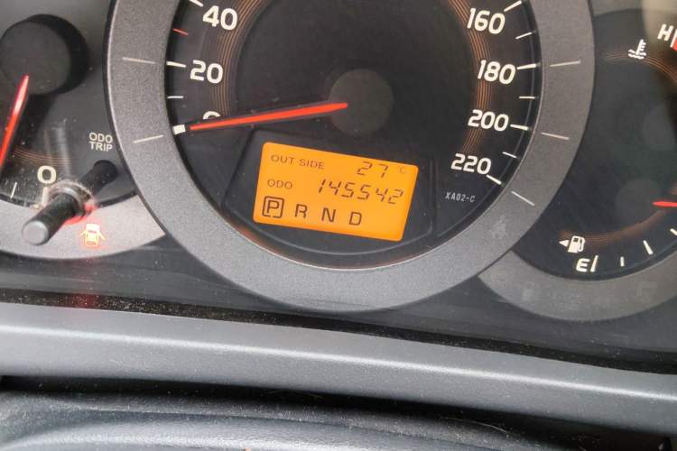 Used Toyota RAV4 2012 Luxurious 2.4L Automatic 4x4 with Stylish Features Odometer Close Up