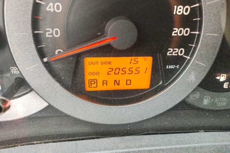 Used Toyota RAV4 2012 Luxurious Edition 2.0L Automatic All-Wheel Drive Odometer Close Up