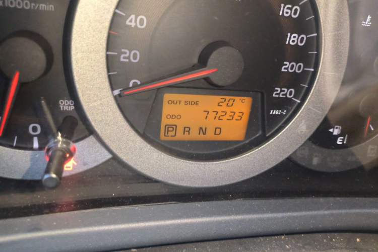 Used Toyota RAV4 2012 Luxurious Edition 2.0L Automatic All-Wheel Drive Odometer Close Up