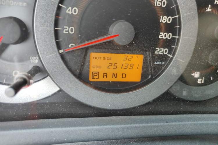 Used Toyota RAV4 2012 Luxurious Edition 2.0L Automatic All-Wheel Drive Odometer Close Up