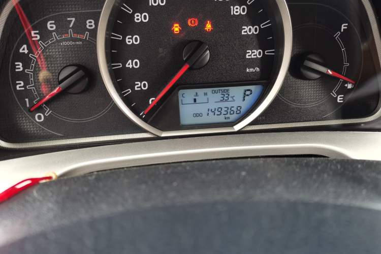 Used Toyota RAV4 2013 2.0L CVT Two-Wheel Drive Urban Edition Odometer Close Up