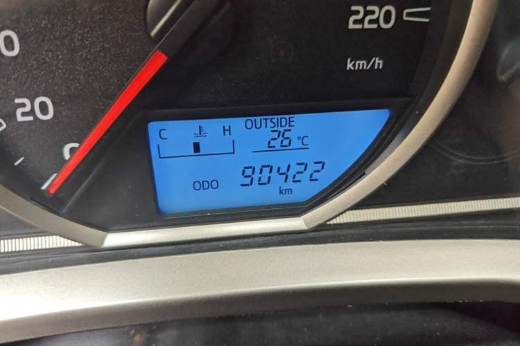Used Toyota RAV4 2013 2.0L Manual Two-Wheel Drive Urban Edition Odometer Close Up