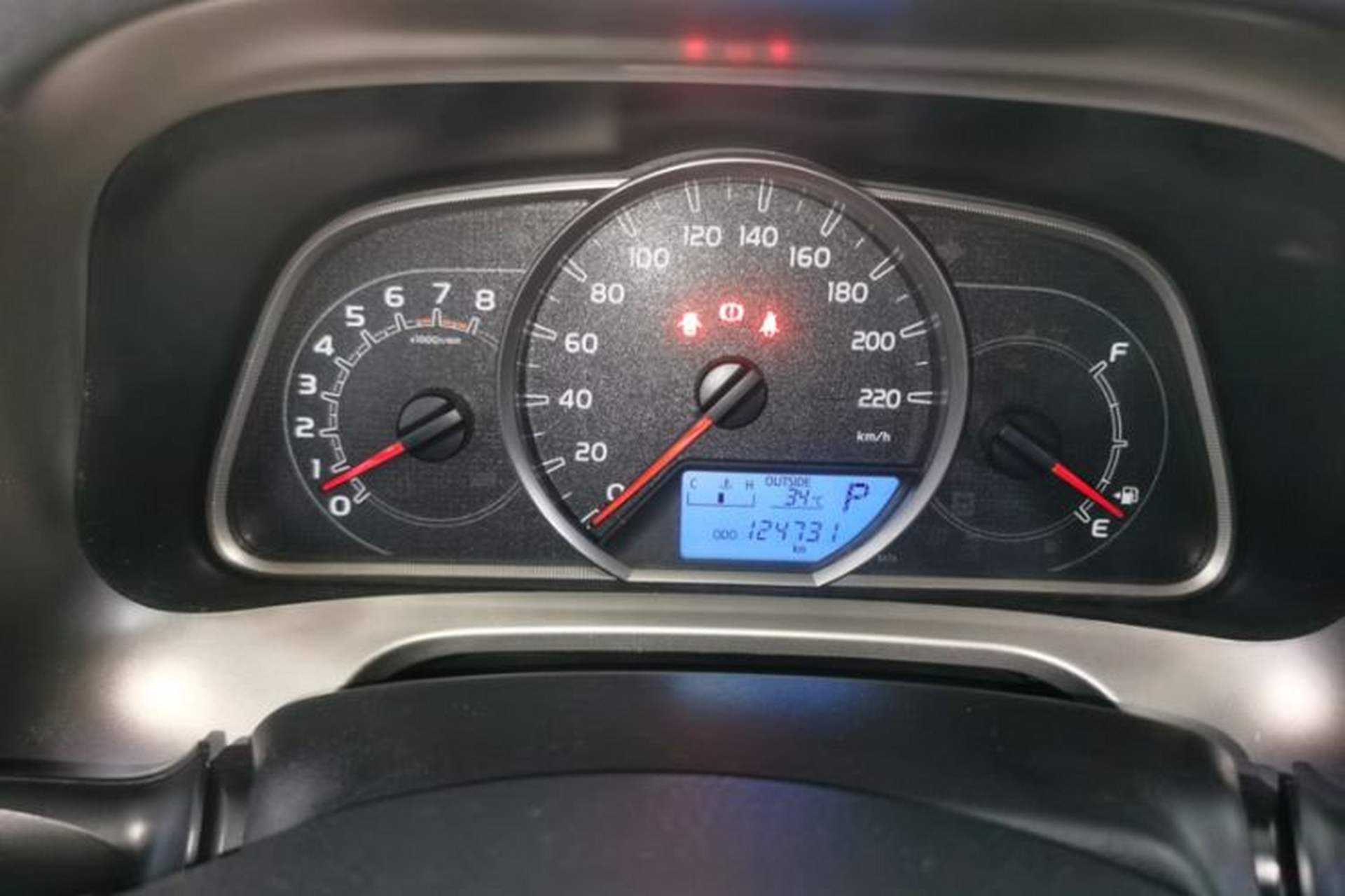 Used Toyota RAV4 2013 2.0L CVT Two-Wheel Drive Urban Edition Odometer Close Up