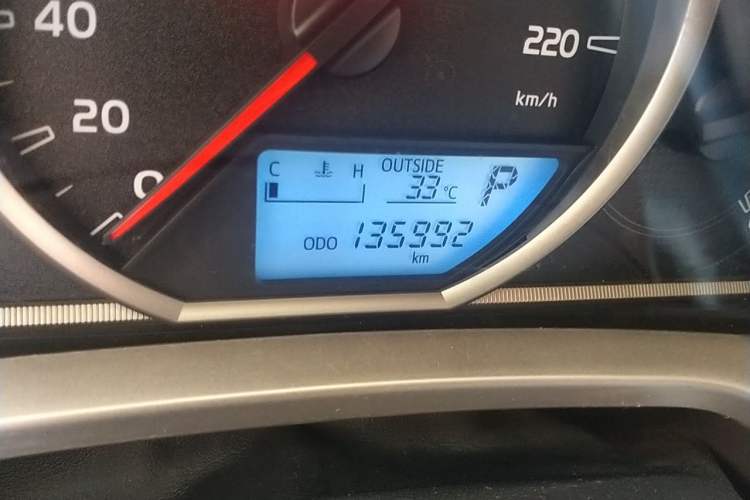 Used Toyota RAV4 2013 2.0L CVT Two-Wheel Drive Urban Edition Odometer Close Up