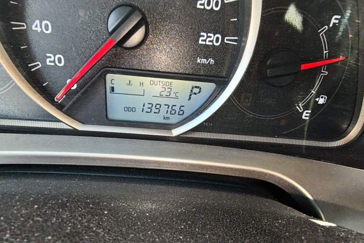 Used Toyota RAV4 2013 2.0L CVT Two-Wheel Drive Urban Edition Odometer Close Up