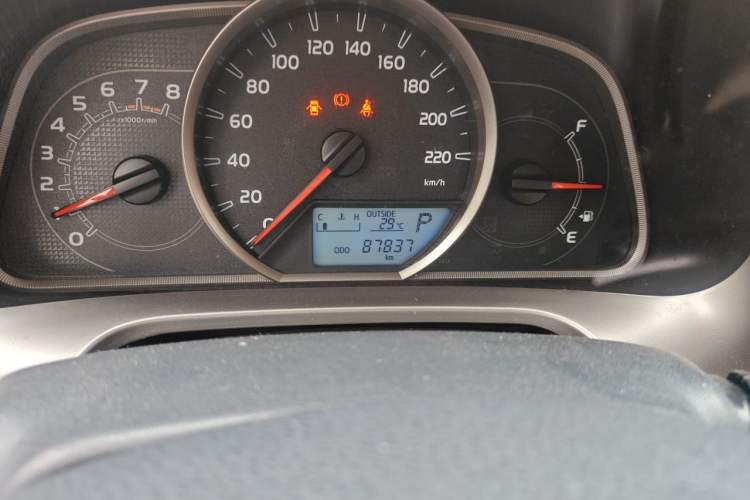 Used Toyota RAV4 2013 2.0L CVT Two-Wheel Drive Urban Edition Odometer Close Up