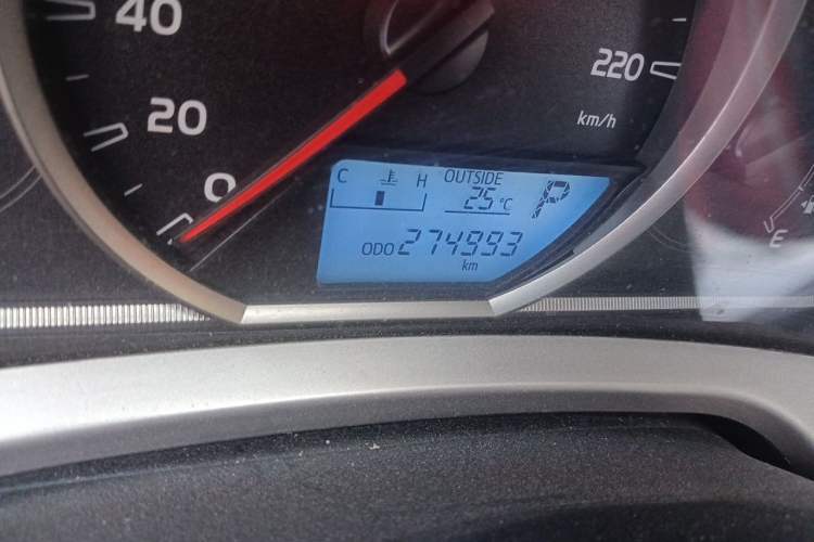 Used Toyota RAV4 2013 2.0L CVT Two-Wheel Drive Urban Edition Odometer Close Up
