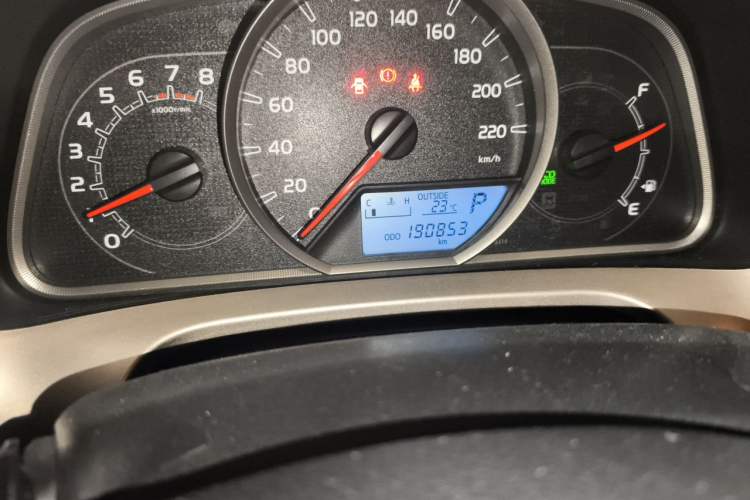 Used Toyota RAV4 2013 2.0L CVT Two-Wheel Drive Urban Edition Odometer Close Up