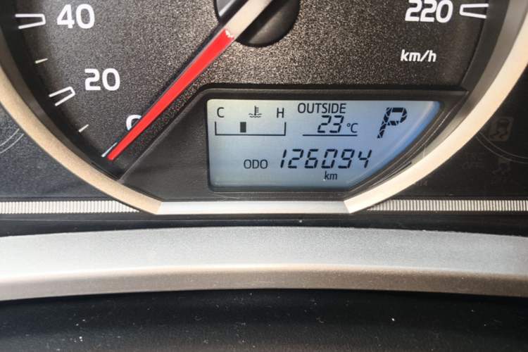 Used Toyota RAV4 2015 2.5L Automatic 4x4 Elite Edition Odometer Close Up