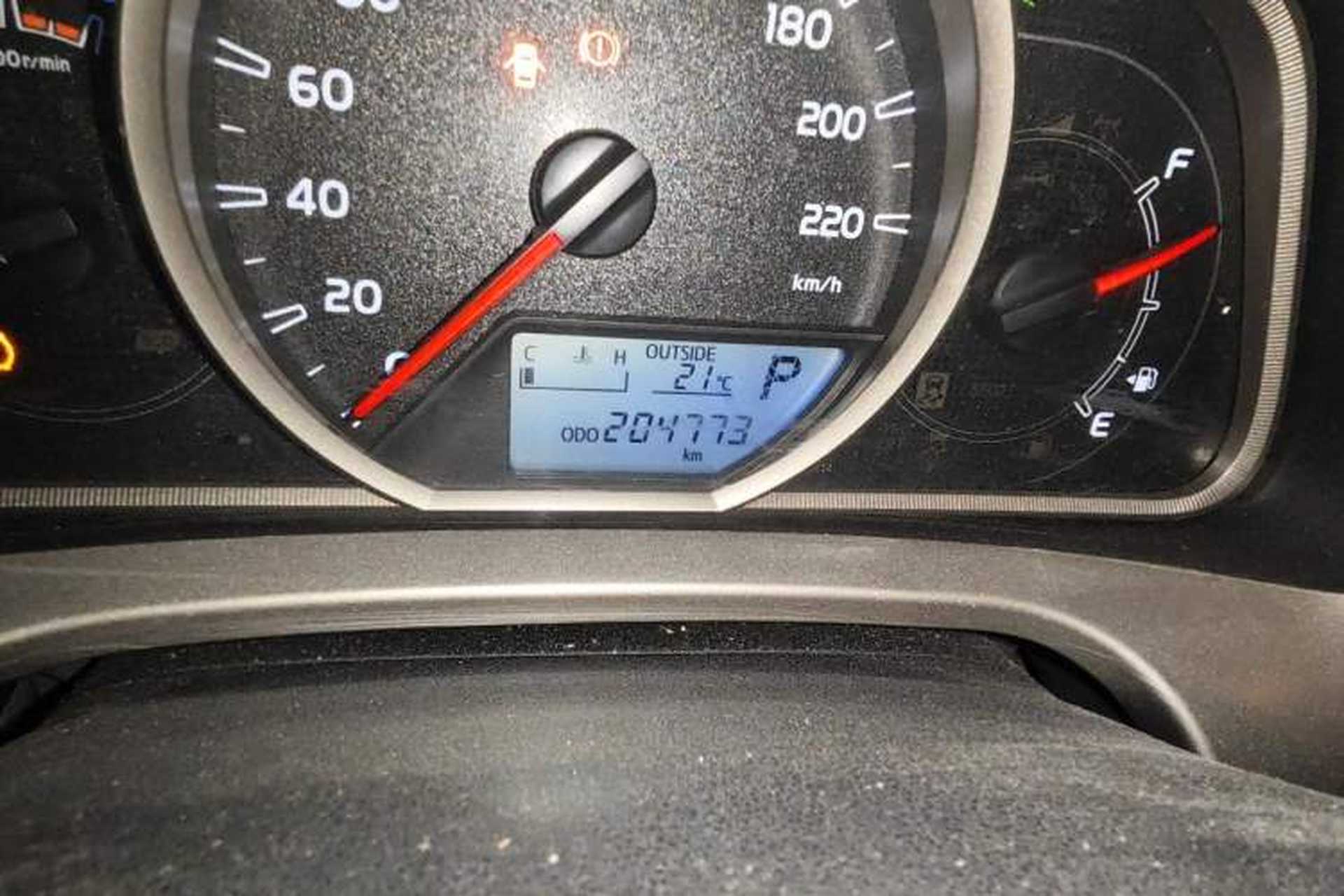 Used Toyota RAV4 2015 2.0L CVT Two-Wheel Drive Fashion Edition Odometer Close Up