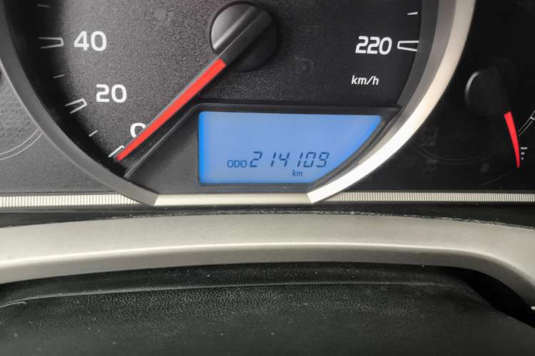 Used Toyota RAV4 2015 2.0L CVT Two-Wheel Drive Urban Edition Odometer Close Up