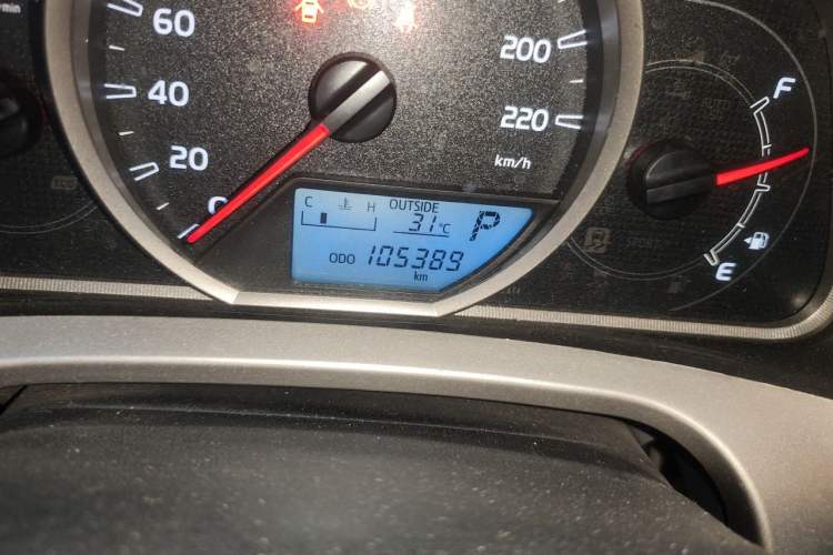 Used Toyota RAV4 2015 2.5L Automatic 4x4 Elite Edition Odometer Close Up