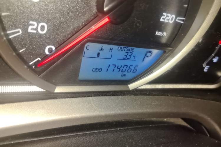Used Toyota RAV4 2015 2.0L CVT Two-Wheel Drive Fashion Edition Odometer Close Up