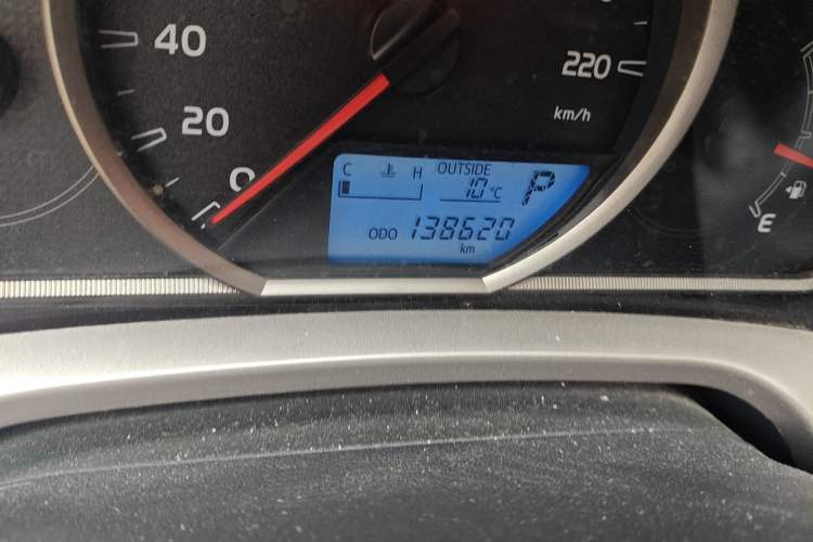Used Toyota RAV4 2015 2.0L CVT Two-Wheel Drive Fashion Edition Odometer Close Up