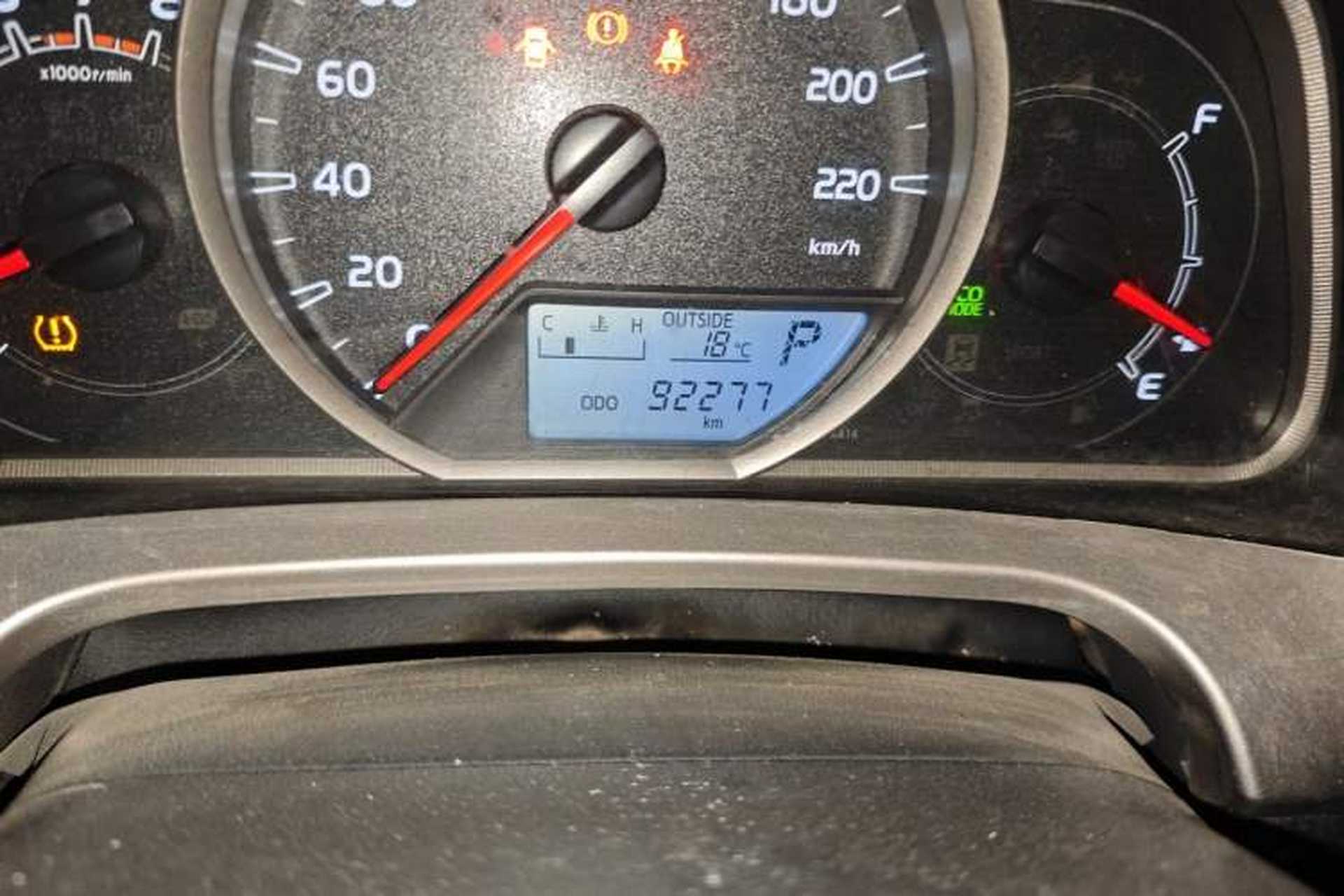 Used Toyota RAV4 2015 2.0L CVT Two-Wheel Drive Fashion Edition Odometer Close Up