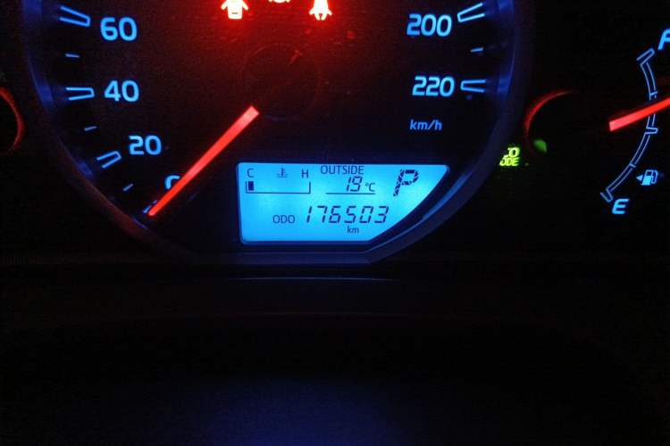 Used Toyota RAV4 2015 2.5L Automatic 4x4 Elite Edition Odometer Close Up
