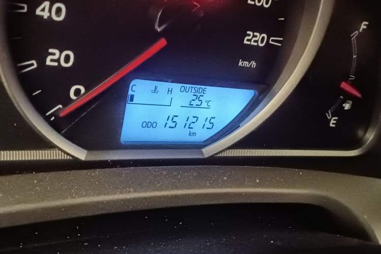 Used Toyota RAV4 2015 2.0L Manual Two-Wheel Drive Urban Edition Odometer Close Up