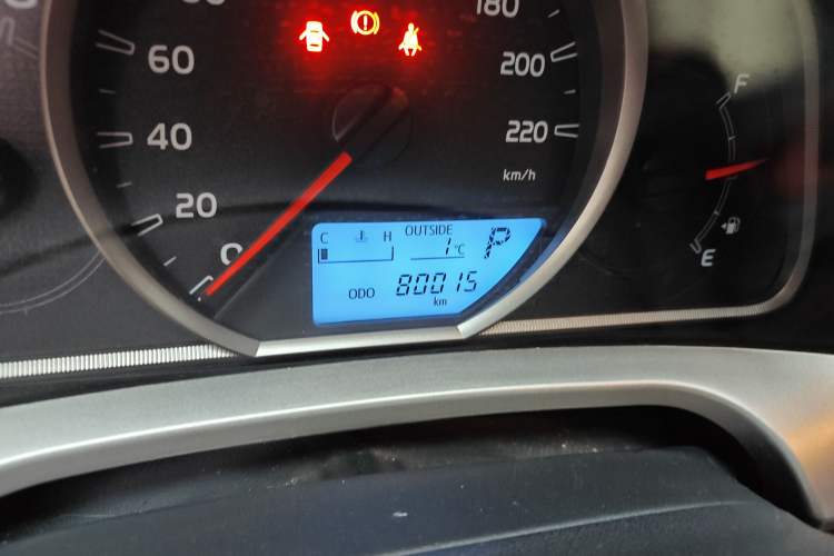 Used Toyota RAV4 2015 2.0L CVT Two-Wheel Drive Urban Edition Odometer Close Up