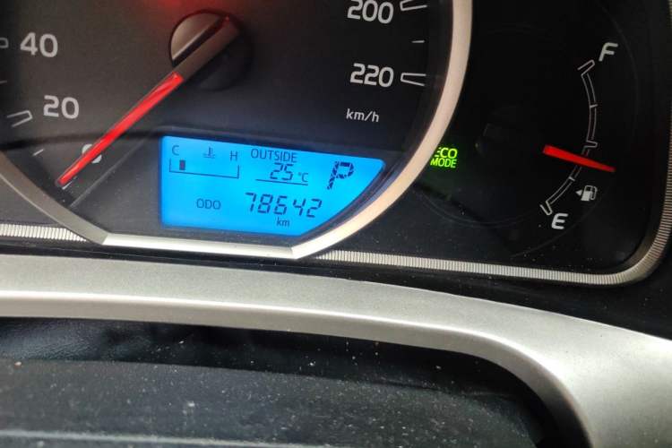 Used Toyota RAV4 2015 2.0L CVT Two-Wheel Drive Fashion Edition Odometer Close Up