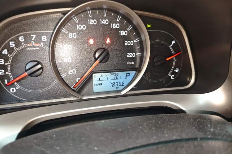 Used Toyota RAV4 2015 2.5L Automatic 4x4 Elite Edition Odometer Close Up