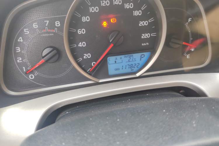Used Toyota RAV4 2015 2.0L CVT Two-Wheel Drive Urban Edition Odometer Close Up