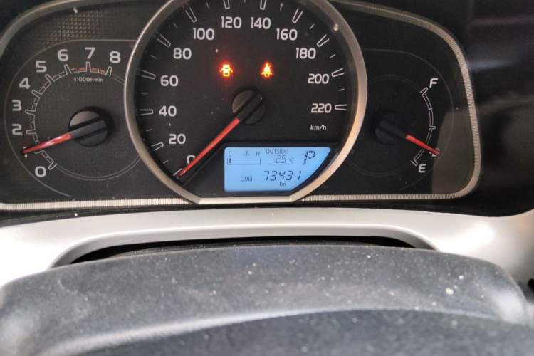 Used Toyota RAV4 2018 2.0L CVT Two-Wheel Drive Fashion X Edition Odometer Close Up