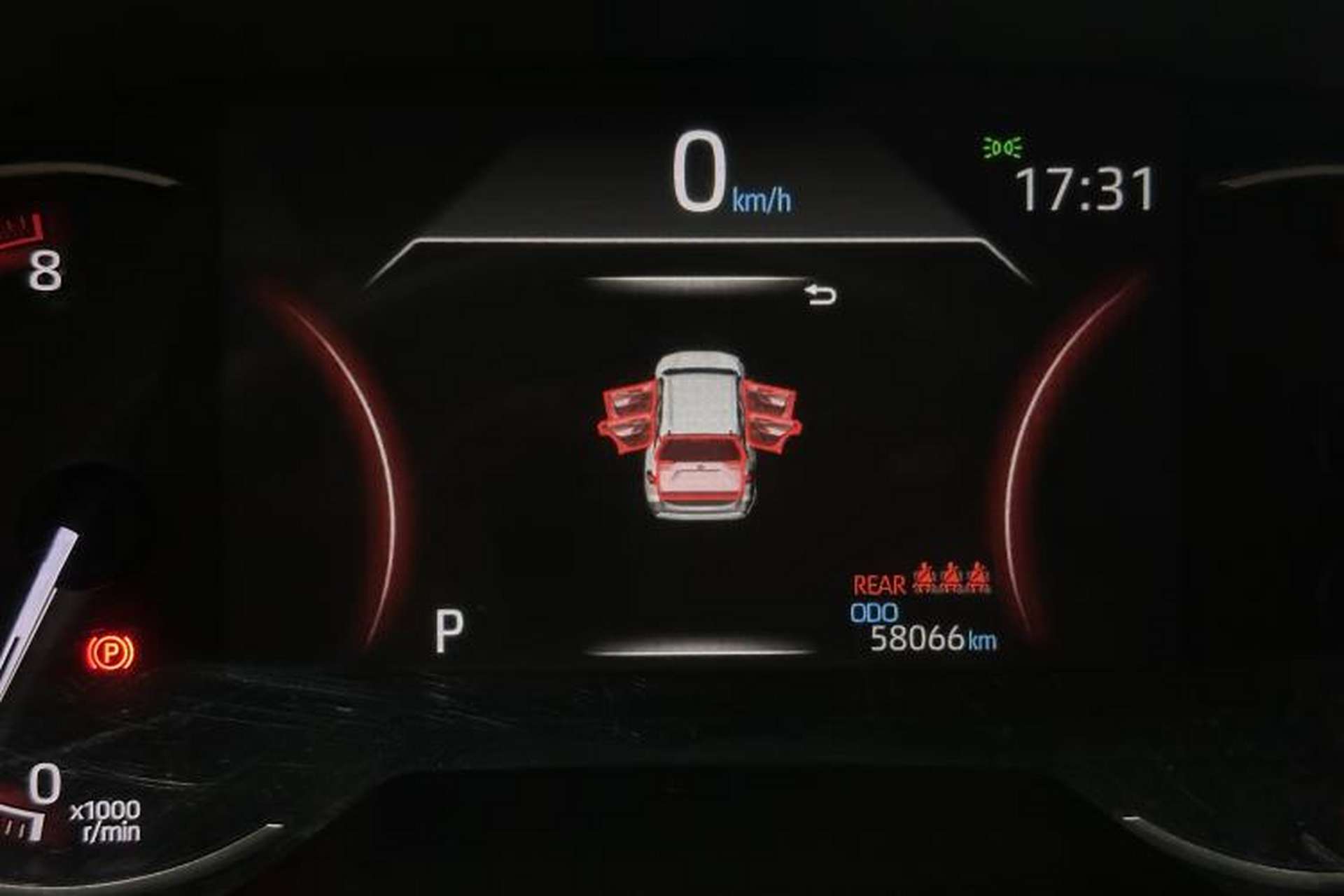 Used Toyota RAV4 2020 2.0L CVT Two-Wheel Drive Fashion Edition Odometer Close Up