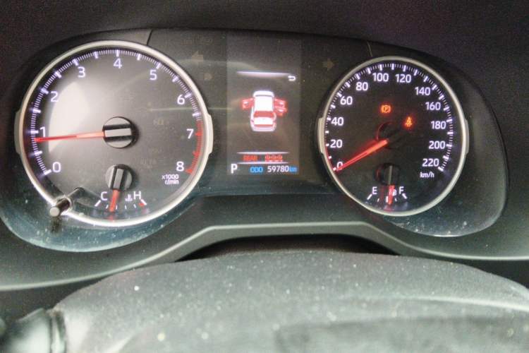 Used Toyota RAV4 2020 2.0L CVT Two-Wheel Drive Urban Edition Odometer Close Up