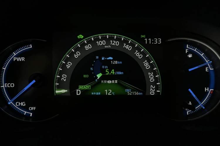 Used Toyota RAV4 2020 Dual-Engine 2.5L E-CVT Two-Wheel Drive Elite Edition Odometer Close Up