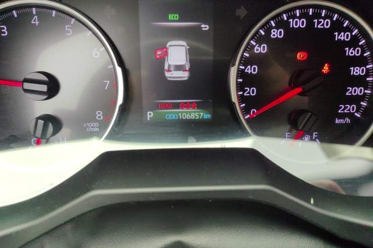 Used Toyota RAV4 2020 2.0L CVT Two-Wheel Drive Urban Edition Odometer Close Up
