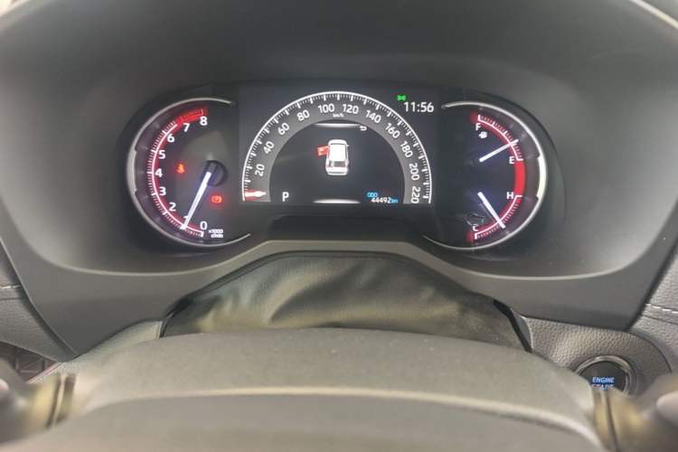 Used Toyota RAV4 2020 2.0L CVT Four-Wheel Drive Prestige Edition Odometer Close Up
