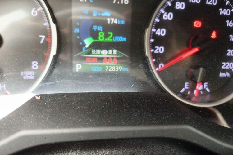 Used Toyota RAV4 2020 2.0L CVT Two-Wheel Drive Urban Edition Odometer Close Up