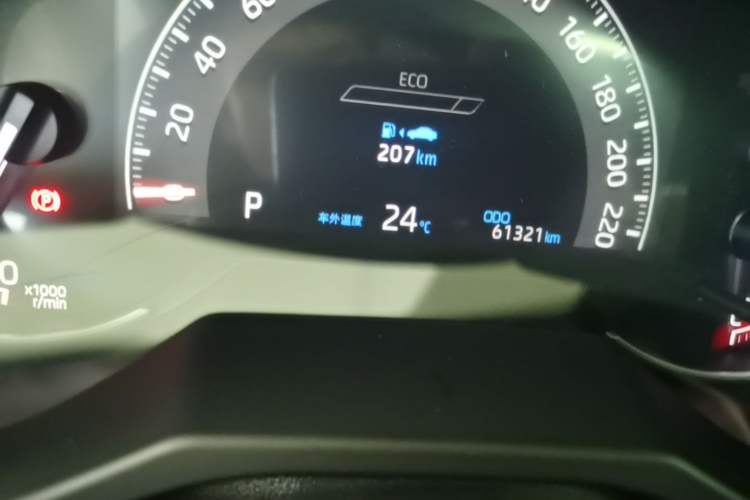 Used Toyota RAV4 2020 2.0L CVT Two-Wheel Drive Fashion Edition Odometer Close Up