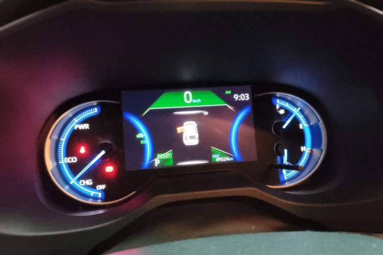 Used Toyota RAV4 2020 Dual-Engine 2.5L E-CVT Two-Wheel Drive Elite Edition Odometer Close Up