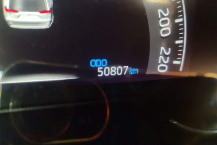 Used Toyota RAV4 2020 Dual-Engine 2.5L E-CVT 4x4 Elite PLUS Edition Odometer Close Up