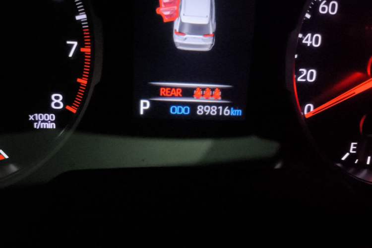 Used Toyota RAV4 2020 2.0L CVT Two-Wheel Drive Urban Edition Odometer Close Up