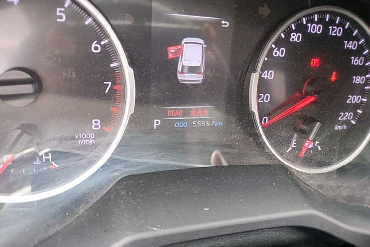 Used Toyota RAV4 2020 2.0L CVT Two-Wheel Drive Urban Edition Odometer Close Up