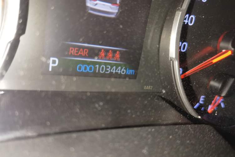Used Toyota RAV4 2020 2.0L CVT Two-Wheel Drive Urban Edition Odometer Close Up