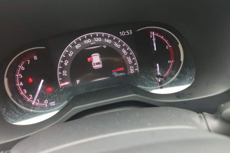 Used Toyota RAV4 2020 2.0L CVT Two-Wheel Drive Prestige Edition Odometer Close Up
