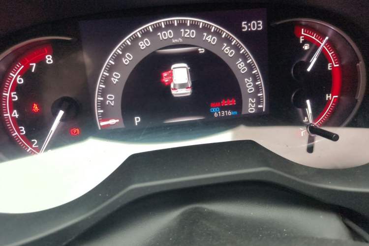 Used Toyota RAV4 2020 2.0L CVT Four-Wheel Drive Prestige Edition Odometer Close Up