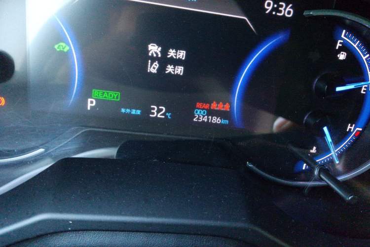 Used Toyota RAV4 2020 Dual-Engine 2.5L E-CVT Two-Wheel Drive Elite Edition Odometer Close Up