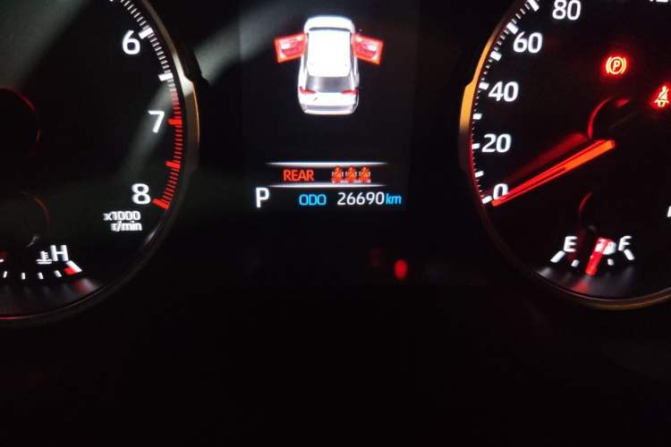 Used Toyota RAV4 2020 2.0L CVT Two-Wheel Drive Urban Edition Odometer Close Up