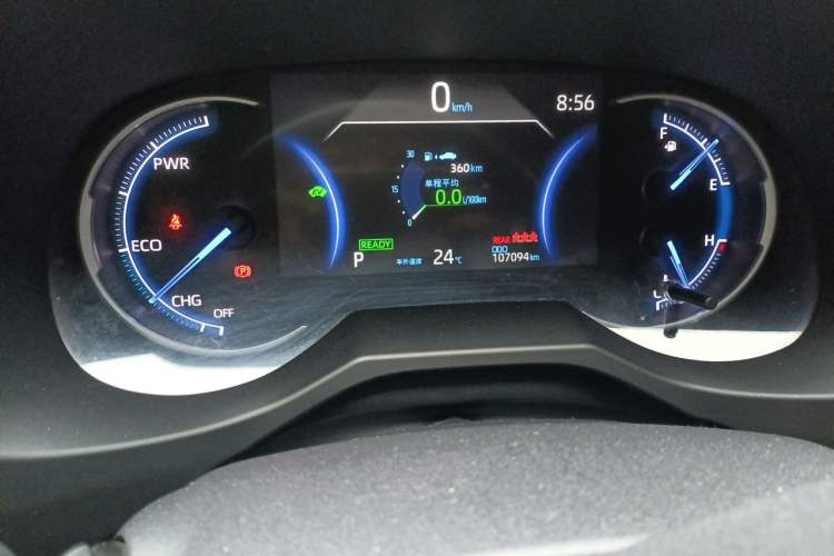 Used Toyota RAV4 2020 Dual-Engine 2.5L E-CVT Four-Wheel Drive Elite Edition Odometer Close Up