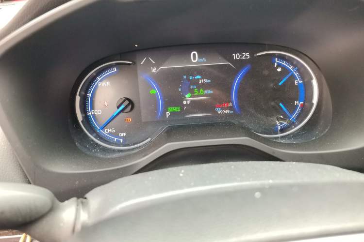 Used Toyota RAV4 2020 Dual-Engine 2.5L E-CVT Two-Wheel Drive Elite Edition Odometer Close Up