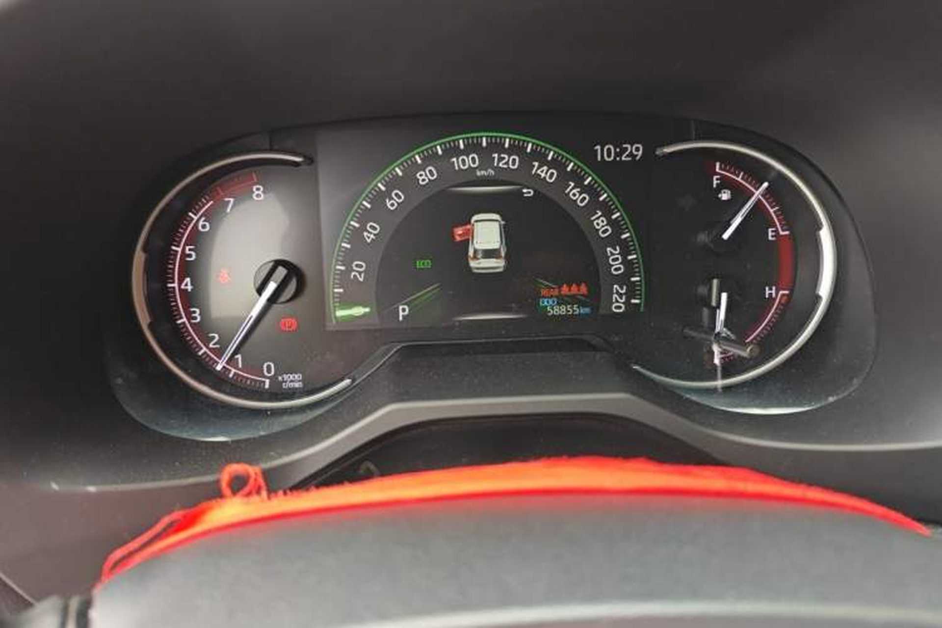 Used Toyota RAV4 2020 2.0L CVT Two-Wheel Drive Prestige Edition Odometer Close Up