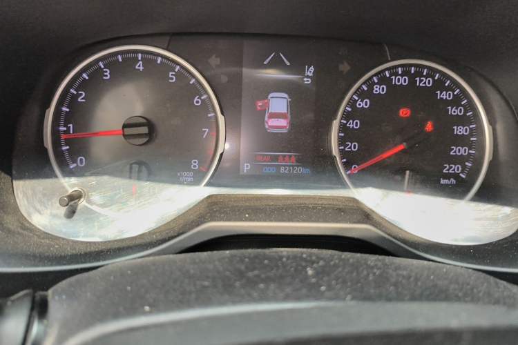 Used Toyota RAV4 2020 2.0L CVT Two-Wheel Drive Urban Edition Odometer Close Up