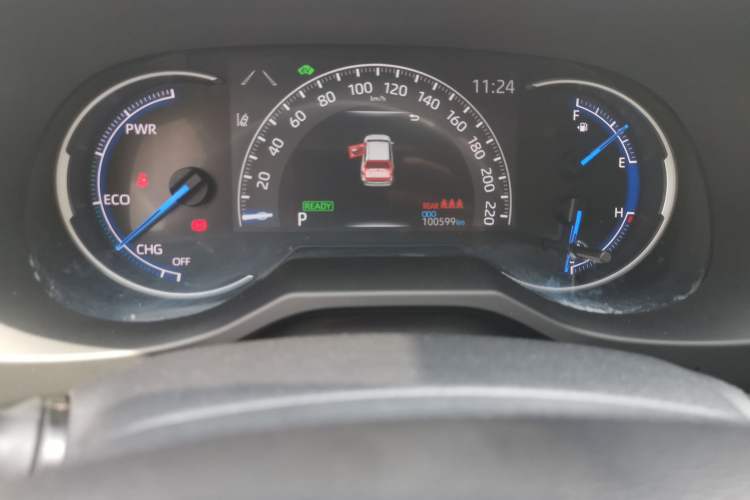 Used Toyota RAV4 2020 Dual-Engine 2.5L E-CVT 4x4 Elite PLUS Edition Odometer Close Up