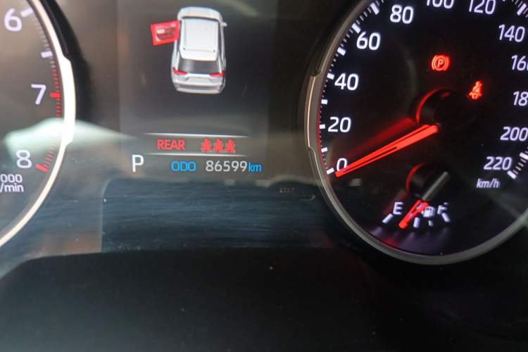 Used Toyota RAV4 2021 2.0L CVT Two-Wheel Drive Urban Edition Odometer Close Up