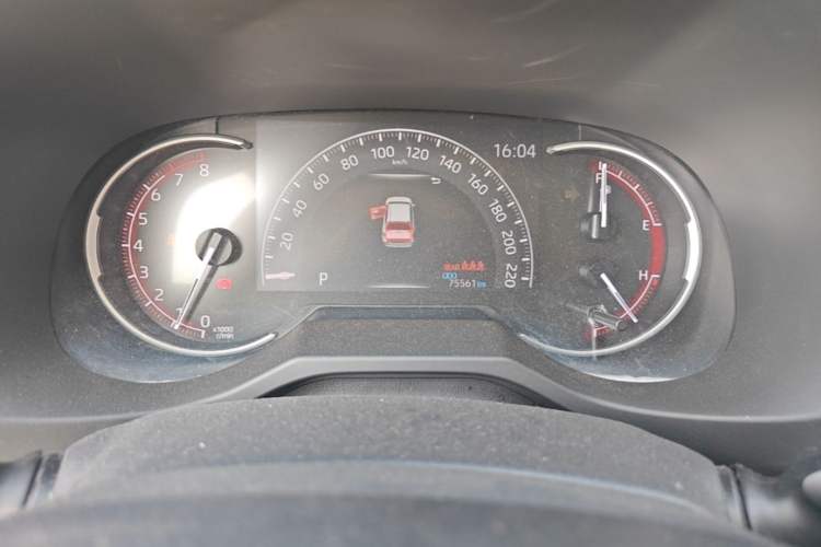 Used Toyota RAV4 2021 2.0L CVT Two-Wheel Drive Prestige Edition Odometer Close Up