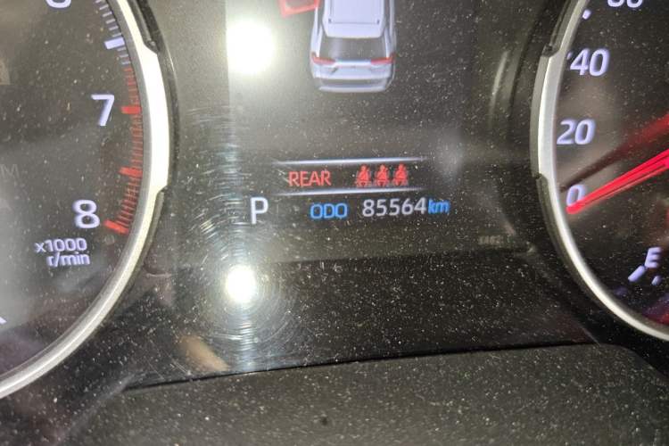 Used Toyota RAV4 2021 2.0L CVT Two-Wheel Drive Urban Edition Odometer Close Up